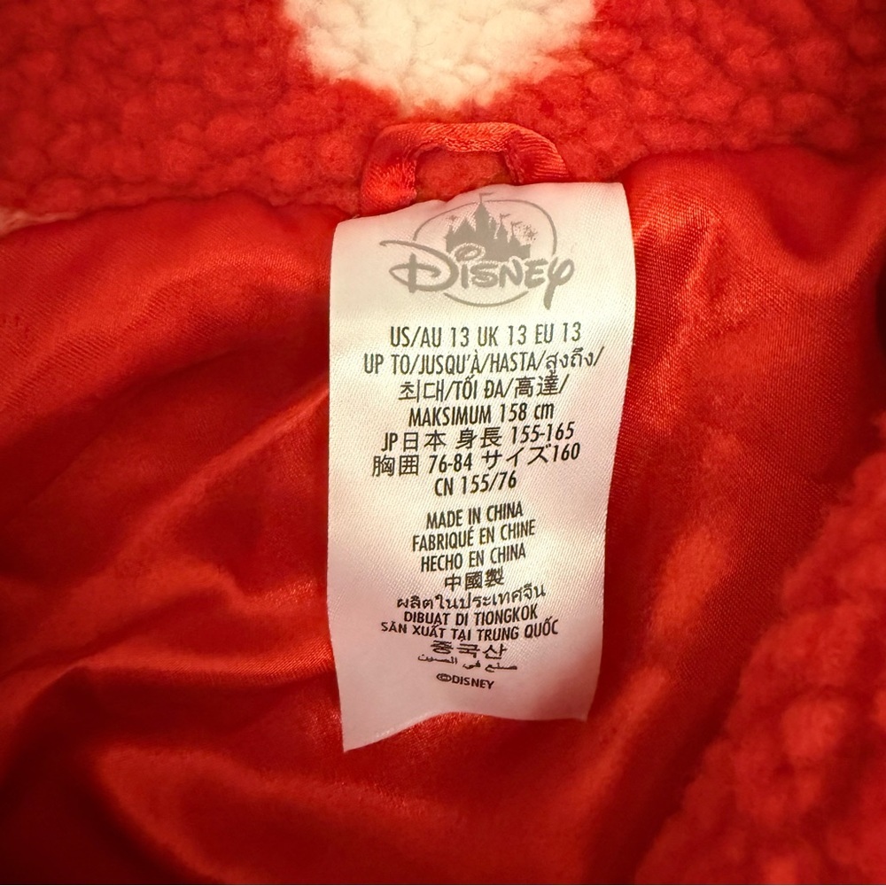 Disney Mickey Mouse Fleece Jacket Girls Youth Size 13 (Approx 12-14) NWT ❤️ - Picture 2 of 5